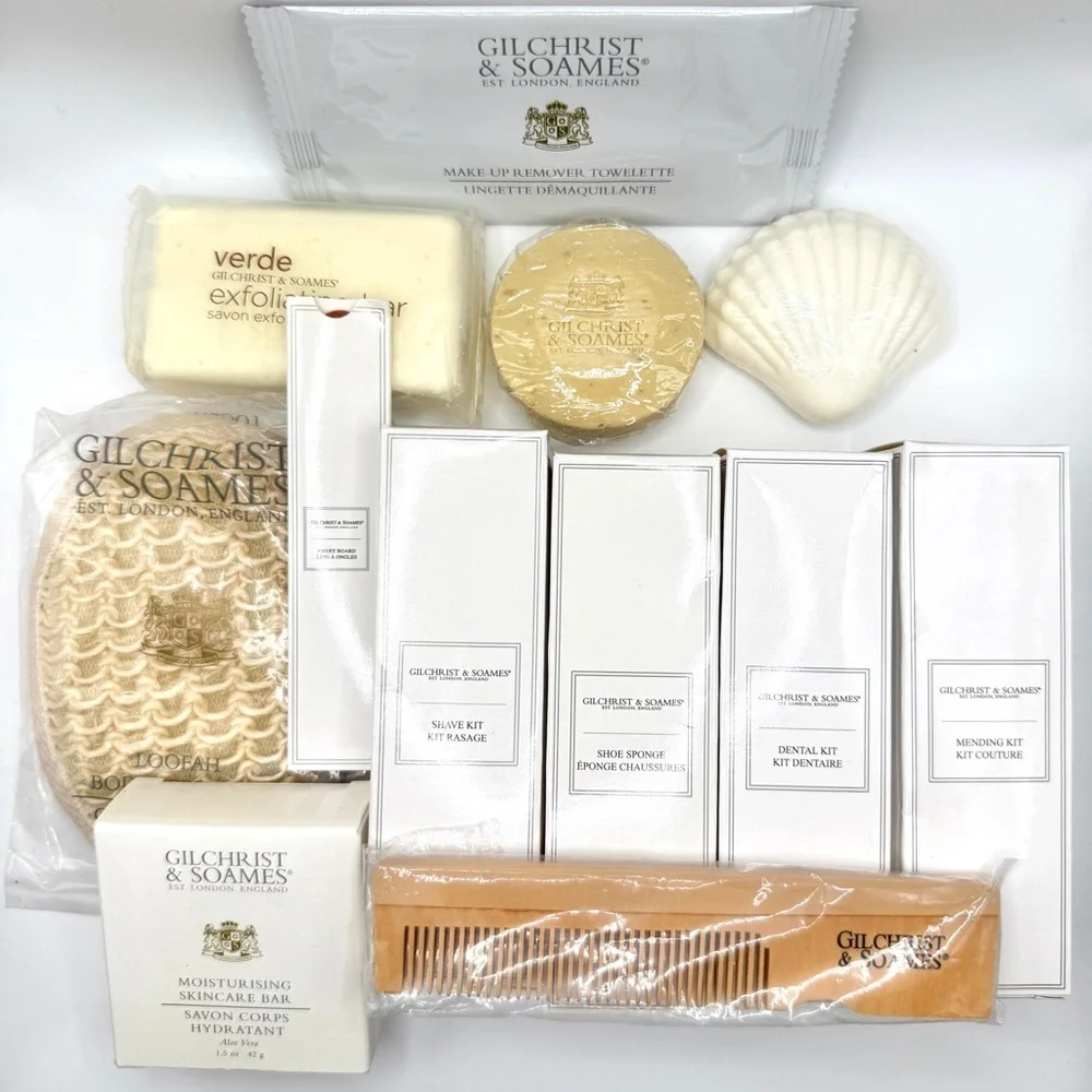 Gilchrist & Soames London 12PCS Luxe Travel Gift Bag! Great for Travel or Guests